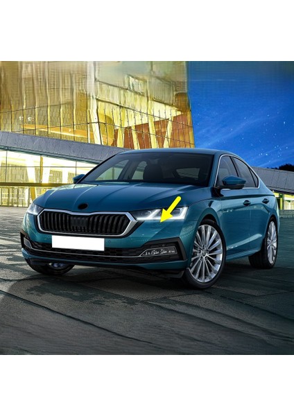 Skoda Octavia 4 2020-2024 Sol Ön Far Yıkama Kapağı 5E3955109