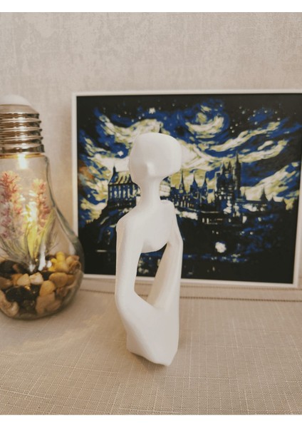 Kraliçe Modeli Iskandinav Tarzı Biblo Heykel Figür Dekor Dekorasyon 3D 3 Boyutlu Altındal Home