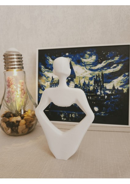 Kraliçe Modeli Iskandinav Tarzı Biblo Heykel Figür Dekor Dekorasyon 3D 3 Boyutlu Altındal Home