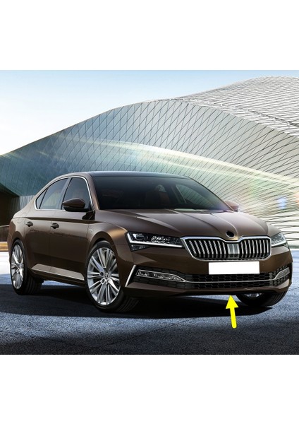 Skoda Superb 2020-2023 Ön Tampon Alt Orta Plastik Rüzgarlık 3V0807061