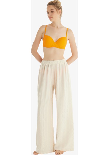 Kadın Pantolon 10726 - Krem fiyatları