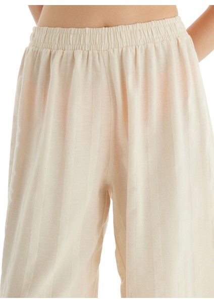 Kadın Pantolon 10726 - Krem fırsatları