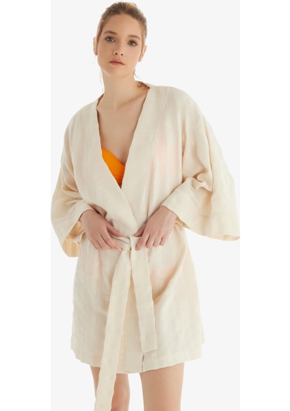 Kadın Kaftan 10725 - Krem modelleri