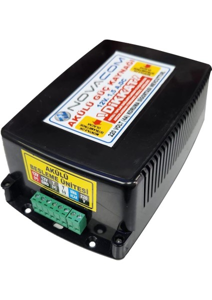 Nvc-Akd Akıllı Kilit Akülü 12 Volt 1.5 Amper Güç Kaynağı