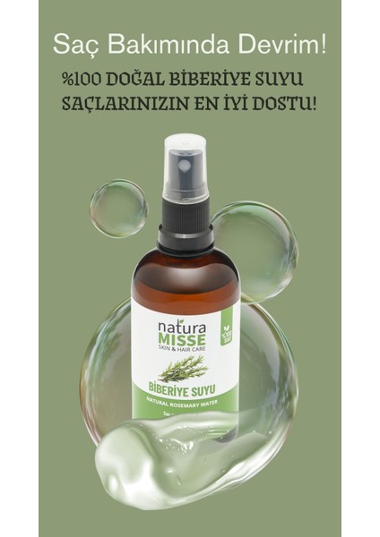 Saf Biberiye Suyu Saç ve Cilt Toniği