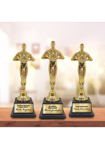 Kişiye Özel Öğretmenler Günü Oscar Ödülü modelleri