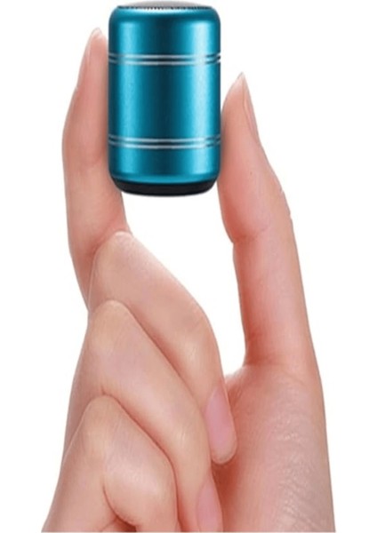 Mini Alüminyum Tws Kablosuz Bluetooth Hoparlör - Yuvarlak Metal Tasarım, Yüksek Bas ve Taşınabilir Özellikler ( Lisinya )