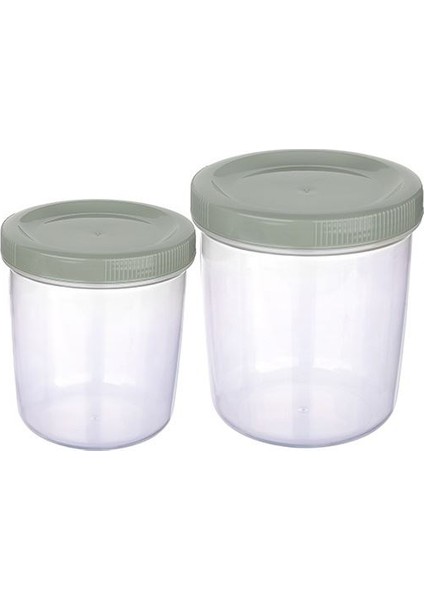 Içiçe Geçen 2 Li Saklama Kabı (400VE 700ML)