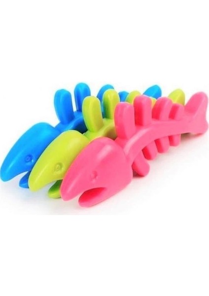 Balık Kemiği Iskelet Şekilli Renkli Plastik Kedi Oyuncağı ( Lisinya ) fırsatları