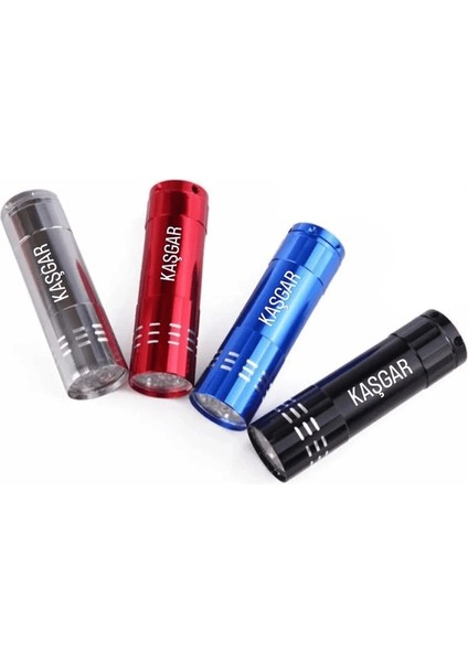 Süper Parlak 9 Ledli Metal Mini El Feneri ( Lisinya )