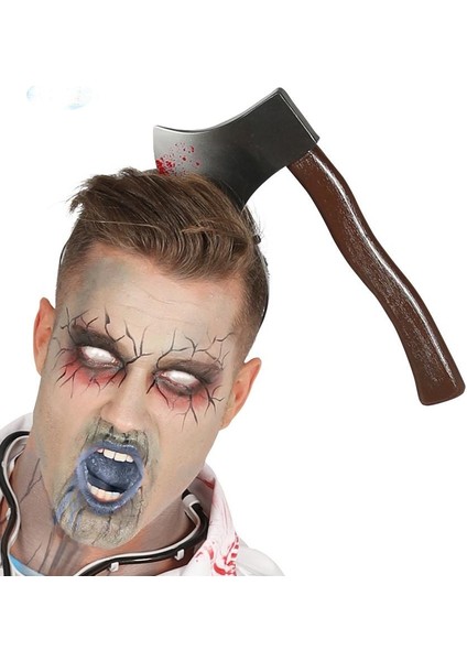 Kafaya Saplanmış Halloween Kanlı Balta Şaka Tacı fırsatları