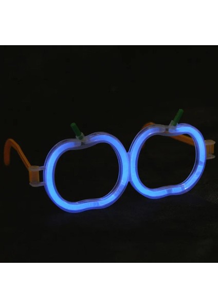 Glow Elma Gözlük - Glow Partisi Gözlüğü - Glow Stick Gözlük 12 Adet
