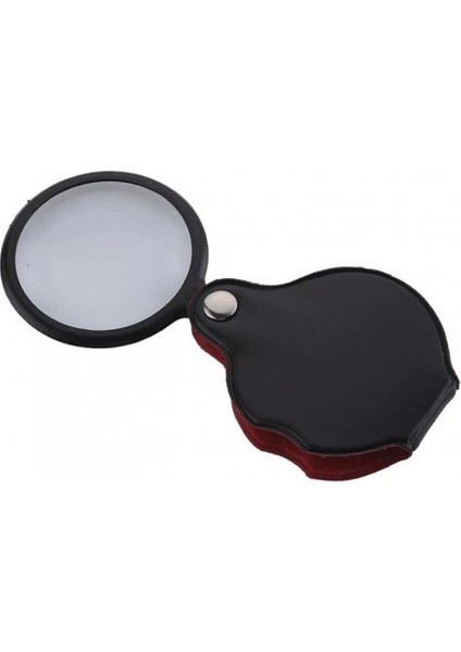 5X50MMMINI Büyüteç,cepte Taşınan,optik Lens Katlanabilir Deri KAPLAMAXX1051 - Lisinya