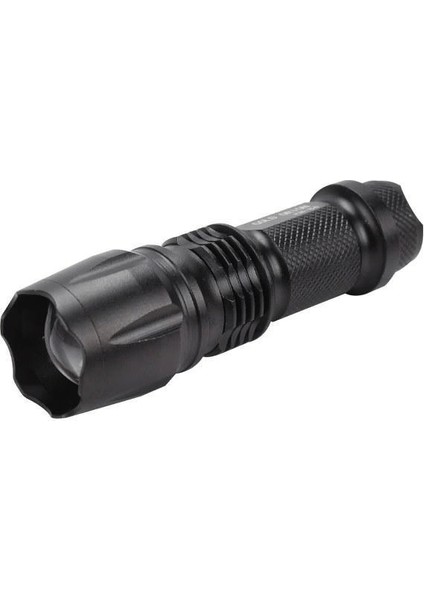 Gold Orion Km-84 Tasarruflu Şarjlı Zoomlu Metal El Feneri Kemer Klipsli ( Lisinya )