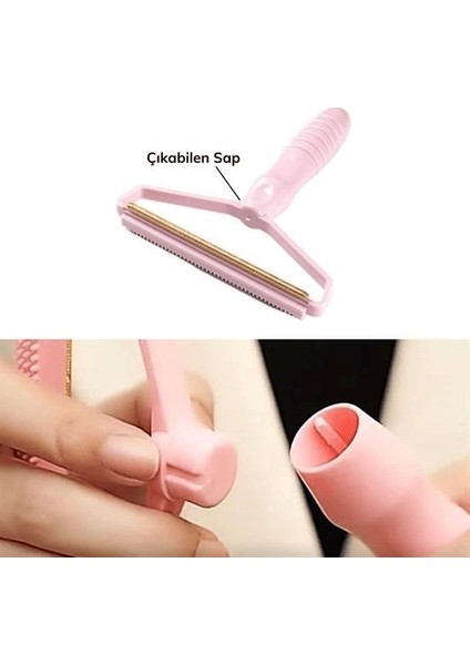 Çift Taraflı Elbise Kazak Plastik Kumaş Tüy Alma ve Tiftik Temizleyici Toplayıcı Taşınabilir ( Lisinya ) indirimleri