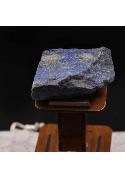 Lapis Lazuli Taşı Işlenmemiş Doğal Taş Ham Kütle Ahşap Standlı 35/50 gr fiyatları