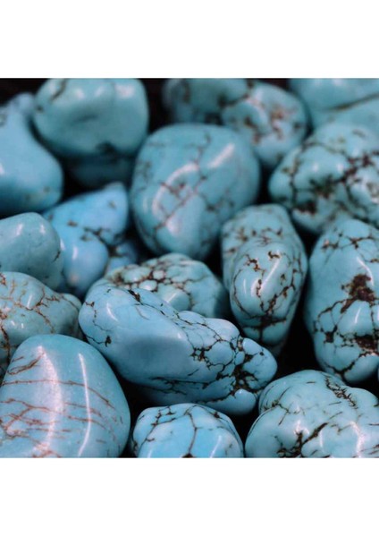 Turkuaz Firuze Taşı Doğal Taş Kütle (Tamburlanmış/tımbıl) modelleri