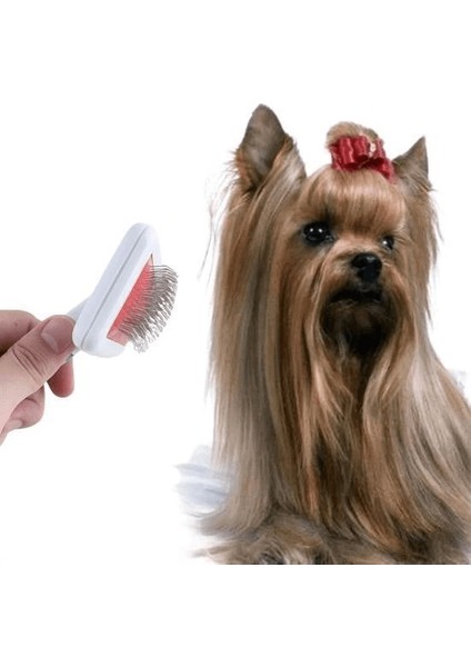 Paslanmaz Evcil Hayvan Kedi Köpek Tüy Tarama Toplama Fırçası Kolay Temizlenir Bakım Aleti ( Lisinya ) fiyatları