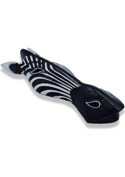 Zebra Kafası Maske, Duvar Objesi, Ahşap Mask, Dekoratif Hediye