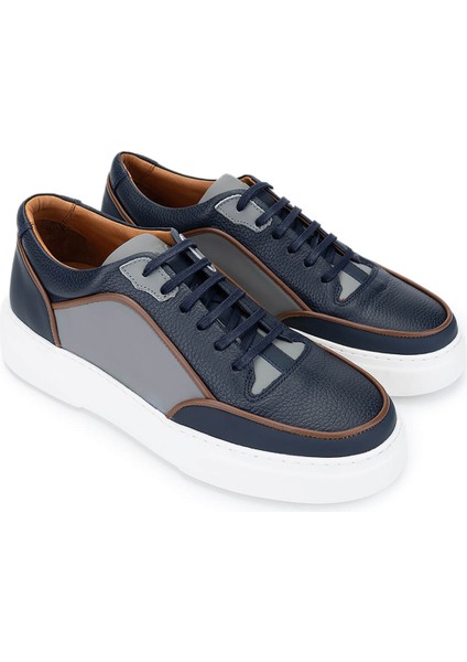 Erkek Deri Lacivert Sneakers & Spor Ayakkabı 1092 202501 Erk Ayk Y25 Lacı Mt/byz Fltr/grı fiyatları