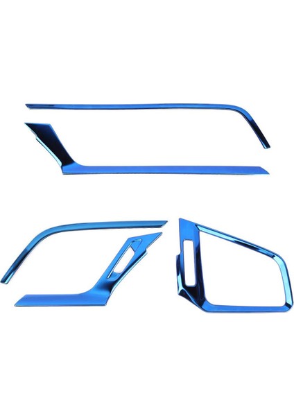 Merkezi Kontrol Hava Çıkışı Dekorasyon Kapak Trim Etiket Paslanmaz Çelik 10TH Gen Honda Civic 2019 2018 2017 2016, Mavi (Yurt Dışından)