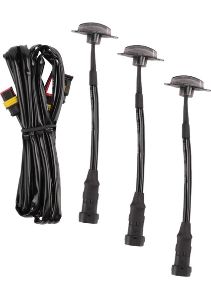 3 Adet Harici Amber LED Işıklar Dekorasyon, LED Ön Izgara Işıkları 2004-2019 Ford F150 Raptor F250 Izgara Koşu Lambaları (Yurt Dışından) modelleri