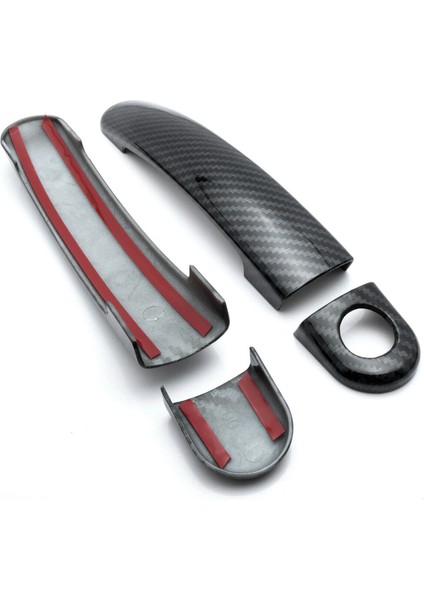 Karbon Fiber Stil Yan Kapı Kolu Dekorasyon Düzeltir Jetta Mk6 2012-2015 Tiguan 2009-2016 -Polo 2010-2014 (Yurt Dışından)