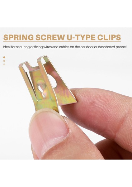 50 Adet Bronz Ton Bahar Metal Araba Kapı Paneli Spire Vida U-Tipi Klipler (Yurt Dışından) fırsatları