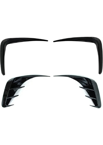Araba Ön Arka Tampon Kanalları Sis Lambası Trim/kanalları Spoiler Splitter Bmw 3 Serisi Için G20 G21 G28 M-Tech 2019-2023 (Yurt Dışından)