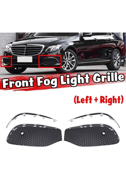 1 Çift Araba Ön Tampon Sis Farı Izgarası Sis Lambası Izgara Kapağı Krom Şerit ile Mercedes-Benz E Sınıfı Için W213 2016-2020 (Yurt Dışından) fırsatları