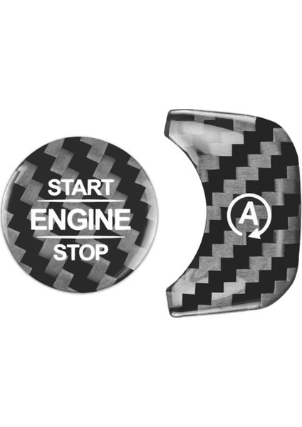 Karbon Fiber Araba Motoru Çalıştırma Durdurma Düğmesi Bir Etiket Mercedes Benz Gls X167 Gle W167 W464 2020 (Yurt Dışından)
