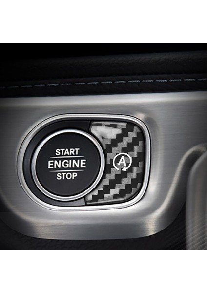 Karbon Fiber Araba Motoru Çalıştırma Durdurma Düğmesi Bir Etiket Mercedes Benz Gls X167 Gle W167 W464 2020 (Yurt Dışından) modelleri
