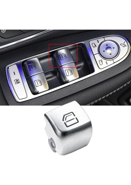 Araba Sol Sürücü Kapı Pencere Anahtarı Tamir Düğme Kapağı 2059056811 Mercedes-Benz C-Class W205 Glc W253 2015-2021 No.1 (Yurt Dışından)