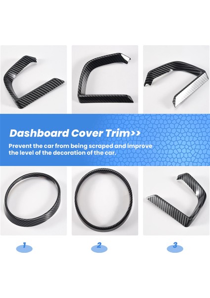 Mazda 3 Axela 2014-2018 Için Karbon Fiber Dashboard Iç Enstrüman Çerçeve Kapak Trim (Yurt Dışından) fırsatları