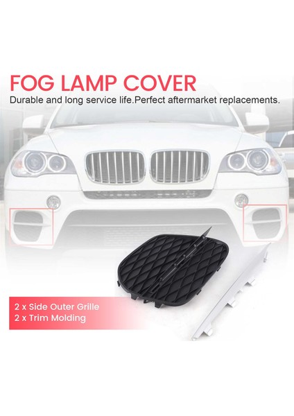 1 Çift Ön Tampon Izgara Kapağı Izgara Trim -Bmw X5 E70 2011-2013 51117222859 51117222860 (Yurt Dışından) modelleri
