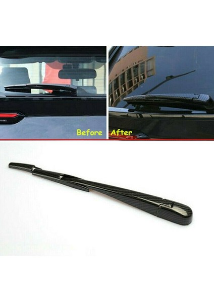 Honda Cr-V Crv 2017 2018 2019 2020 2021 Karbon Fiber Stil Arka Cam Yağmur Silecek Kapağı Trim 4 Adet (Yurt Dışından) modelleri