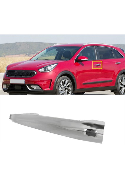 82651-G5210CR Ön Kapı Kolu Endüktif Kia Niro 2016-2018 Için Düğme Var Dış Çektirme Kolu Yakalama 82651 G5210 (Yurt Dışından)