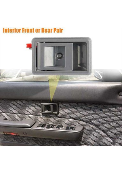 Toyota Pickup Tacoma 1995-2000 Için Ön Sol ve Sağ Yan Iç Kapı Kolu 69206-04010/69205-04010 (Yurt Dışından) fırsatları