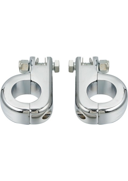 Yamaha Motor Çarpma Çubukları Için 1.25 Inç Otoyol Koruma Ayak Peg Kelepçe Montaj Kiti (Gümüş) (Yurt Dışından)