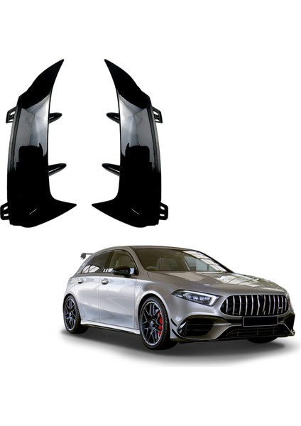 Parlak Siyah Arka Tampon Splitter Spoiler Arka Canard Hava Firar Trim Için Benz A Sınıfı W177 A180 A200 A250 A45 2019 + (Yurt Dışından) fırsatları