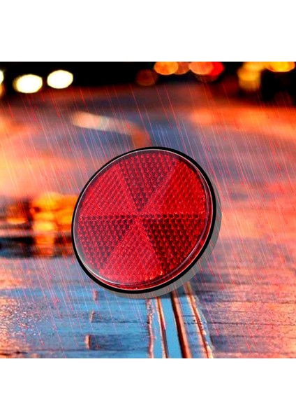 2 Adet Yuvarlak Kırmızı Reflektör Evrensel Motosiklet Atv 5.6*0.8 cm (Yurt Dışından) fırsatları