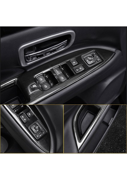 Pencere Düğme Kapağı Aşınma Önleyici Parçaları Iç Trim Şekillendirici Koruma Araba Aksesuarları Mitsubishi Outlander 2016-2019 Için (Yurt Dışından) modelleri