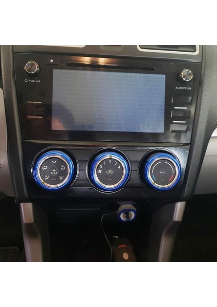 3 Adet Mavi Ac Iklim Kontrol Düğmesi Halka Kapakları Subaru Wrx, Stı, Impreza, Forester, Xv Crosstrek Için Uyumlu (Yurt Dışından) modelleri