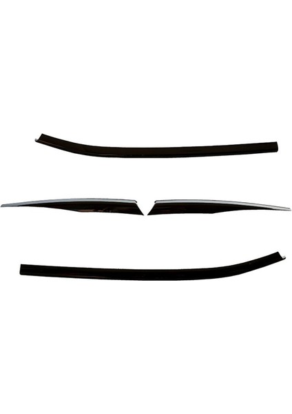 Araba Parlak Siyah Ön Merkezi Izgara Izgara Kalıplama Şeritleri Sis Aydınlatma Koruması Trim Için Vw Tiguan Rline 2017-2021 (Yurt Dışından)