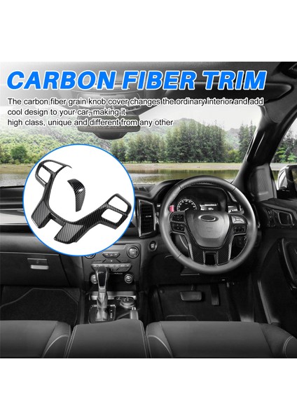 Ford Ranger Everest Endeavor 2015+ Karbon Fiber Direksiyon Simi (Yurt Dışından)