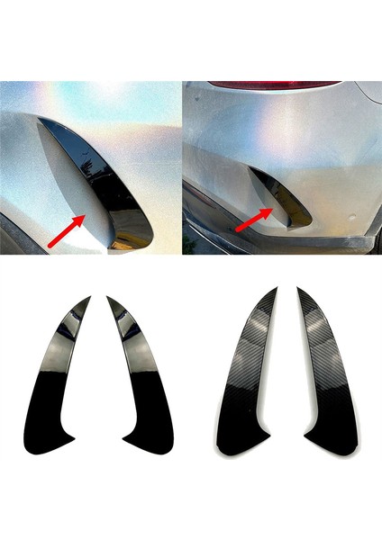 Arka Tampon Spoiler Hava Firar Trim Mercedes Benz Gle Coupe C292 GLE63S GLE400 GLE450 4matıc Amg 2015-2019 Parlak Siyah (Yurt Dışından) fırsatları