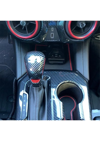 Karbon Fiber Araba Vites Kafa Vites Topuzu Kapak Trim Için Chevrolet Blazer 2020 2021 2022 Iç Aksesuarlar (Yurt Dışından) fiyatları