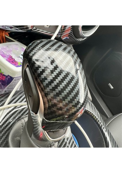 Karbon Fiber Araba Vites Kafa Vites Topuzu Kapak Trim Için Chevrolet Blazer 2020 2021 2022 Iç Aksesuarlar (Yurt Dışından) fırsatları