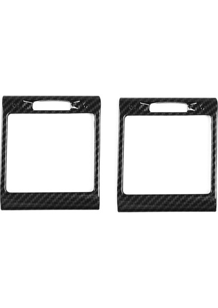 2 Adet Karbon Fiber Konsol Yan Klima Çıkışı Krom Çerçeve Trim Için Mercedes Benz G-Class W463 G500 2004-2018 (Yurt Dışından)