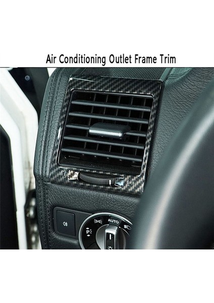 2 Adet Karbon Fiber Konsol Yan Klima Çıkışı Krom Çerçeve Trim Için Mercedes Benz G-Class W463 G500 2004-2018 (Yurt Dışından) fırsatları